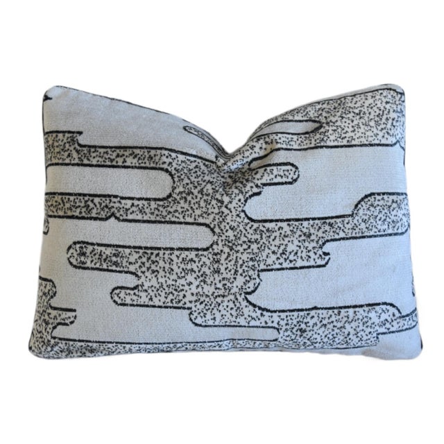 Textile Designer Romo Salvador Modern Contemporary Feather/Down Velvet Pillow For Sale - Image 7 of 7