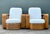 Mid 20th Century Vintage Six Strand Bent Rattan Lounge Chairs After Paul Frankl - A Pair For Sale - Image 5 of 12