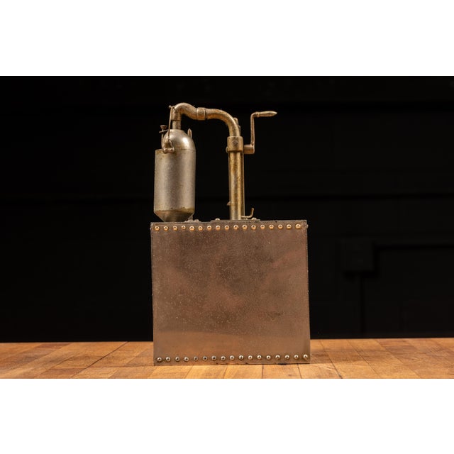 Industrial Circa 1920 s.f. Bowser Functional Metal Pump Salesman Sample For Sale - Image 3 of 10