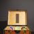 Chinese Vintage Imperial Style Lacquer Box With Six Cat's Eye Gemstone Spheres – Qianlong Mark For Sale - Image 3 of 9