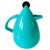 Vintage Postmodern Thermos jug in turquoise plastic by Leifheit from the 1980s. The vintage thermos coffee jug features a...