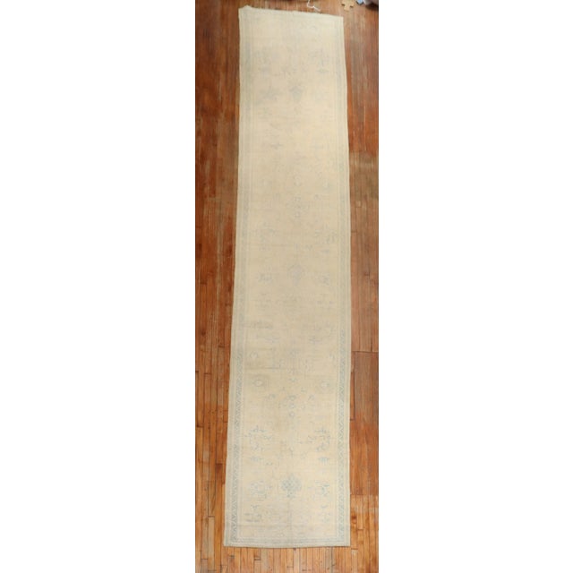 Antique Long Turkish Oushak Runner - 3'8" x 21'6" For Sale - Image 12 of 12
