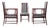 Viennese Secessionist Armchairs and Chairs by Max Benirschke / School of Prof. Josef Hoffmann, 1903, Set of 4 For Sale