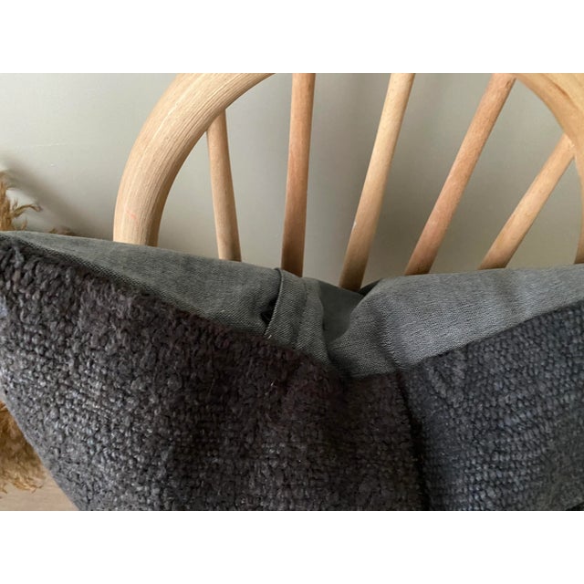 Vintage Hemp Patchwork Pillow Cover For Sale - Image 6 of 10