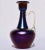 Art Nouveau Loetz Rubin Matte Iris Handles Ewer Vase, 1898 For Sale - Image 3 of 9