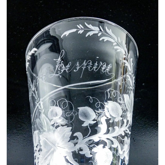 Glass Mid -20th Century Molato Crystal Cup, France For Sale - Image 7 of 9