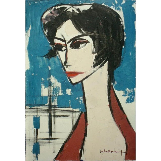 Actress oil on cardboard, 48x33,5 cm laimdots murnieks has said: "i am a sunny artist. The sun and a woman are the center...