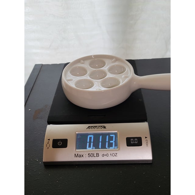 1990s White Porcelain Escargot Baking Dish France For Sale - Image 11 of 11