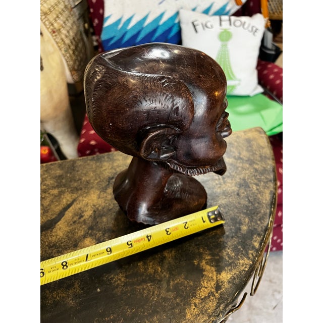 Wood Hand Carved Wooden Figurative Sculpture For Sale - Image 7 of 8