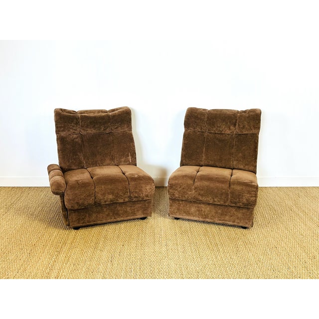 Vintage Armchairs in Velvet, 1960s, Set of 2, For Sale - Image 12 of 12