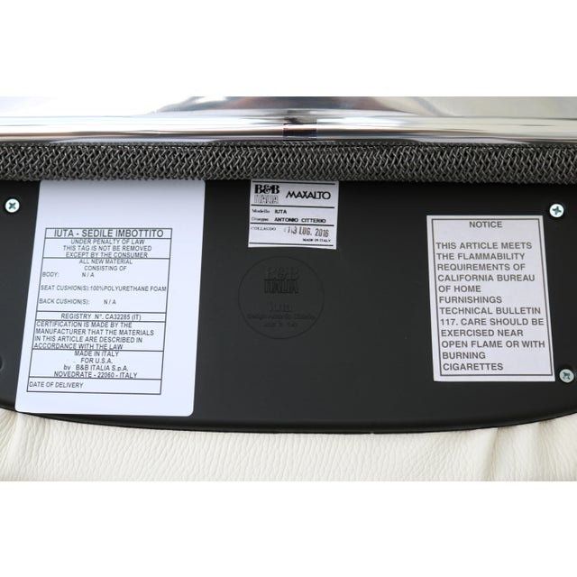 Italian Modern Antonio Citterio for B&b Italia Iuta White Swivel Desk Task Chair For Sale - Image 18 of 18