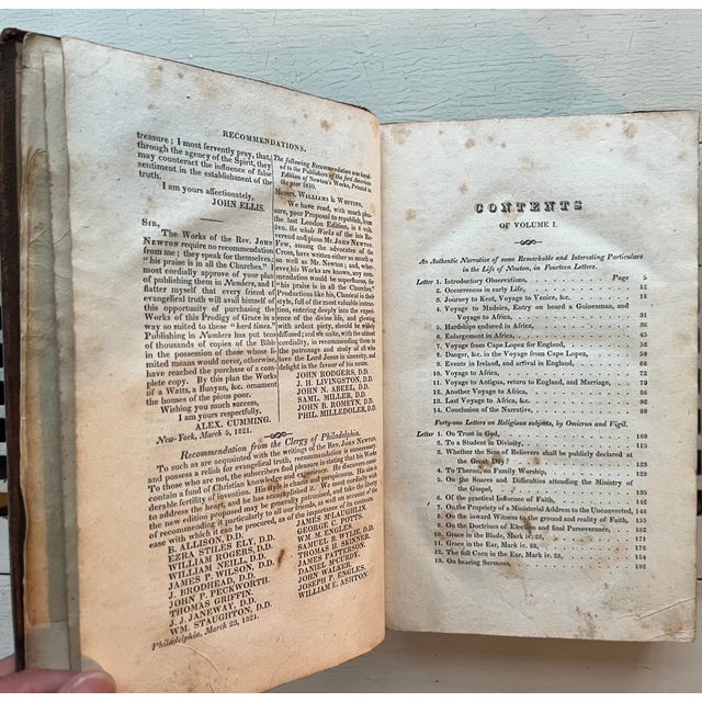 Fine Leather Bindings - Books by Reverend John Newton (1725 - 1807) New York City 1821 - 6 Volumes For Sale - Image 10 of 17