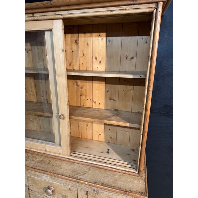 Wood Pine Kitchen Dresser, 1890 For Sale - Image 7 of 11