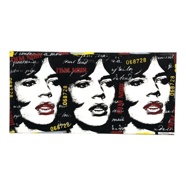 Vintage Original Signed Jackie Stanton "The Rolling Stones" Painting For Sale