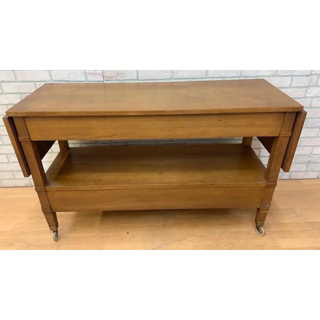 English Regency Style Rolling Drop Leaf Server by Sligh Furniture For Sale - Image 9 of 9