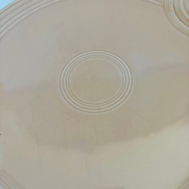 Apricot Fiestaware Cake Plate For Sale - Image 10 of 12