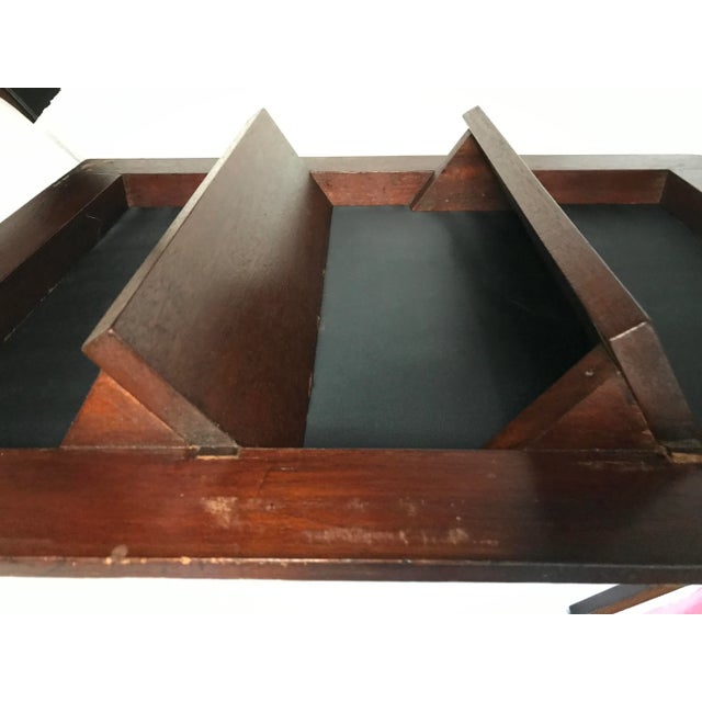 Brown 1930s Antique Bench Seat With Hidden Step Ladder | English Traditional Storage Bench For Sale - Image 8 of 12