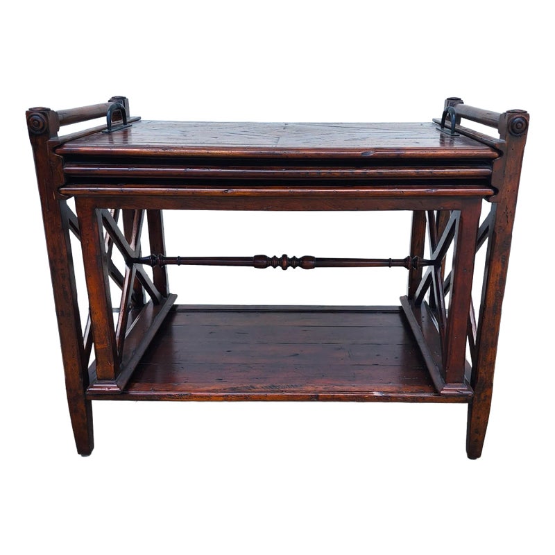 Theodore Alexander Bromwich Nesting Side Table With Serving Tray