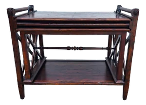 Theodore Alexander Bromwich Nesting Side Table With Serving Tray