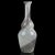Mid-Century Modern Vintage Dino Martens Murano Black White Aventurine Swirl Ribbons Italian Art Glass Flower Vase For Sale - Image 3 of 9