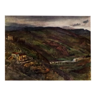 1905 Italian Original Print - The Valley of the Mugnone - From Book Florence & Some Tuscan Cities (1905) For Sale