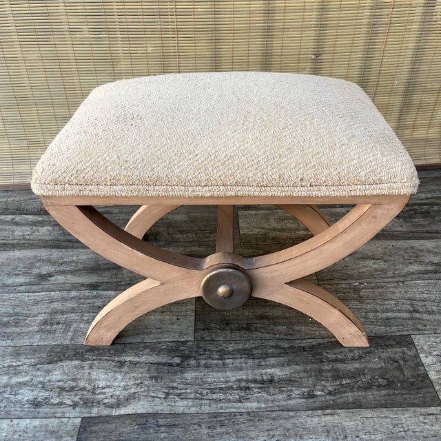 2000 - 2009 Early 21st Century Art Deco Revival Ottoman / Footstool by Kreiss Collection Furniture. For Sale - Image 5 of 18