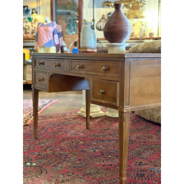 Wood Vintage 1970s Traditional American of Martinsville Desk For Sale - Image 7 of 13