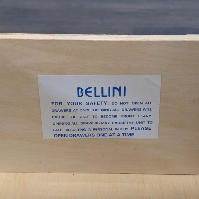 Bellini White Dresser With 3 Drawers and Side Cabinet For Sale - Image 9 of 10