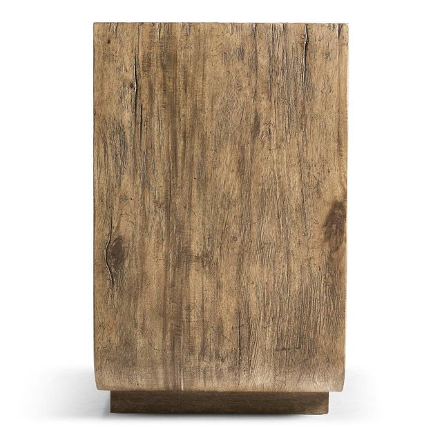 Rustic Modern Leather Front Credenza For Sale - Image 12 of 13