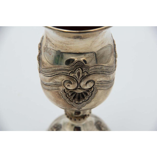 Silver Cup with Circular Base and Reliefs For Sale - Image 3 of 4