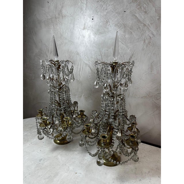 Antique Louis XVI Girandoles, 1890, Set of 2 For Sale - Image 6 of 15