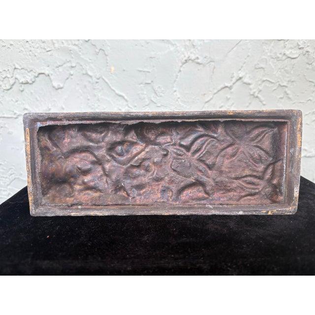 Gold Vintage Cast Metal Horse Sculpture With Original Gilt Finish For Sale - Image 8 of 8