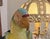 Majolica Earthenware Large Parrot Sculpture Hand Painted For Sale - Image 11 of 11