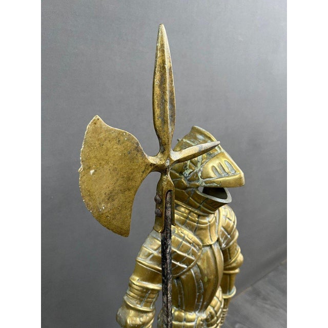 20th Century Bronze Statue of a Warrior in Armor For Sale - Image 5 of 8