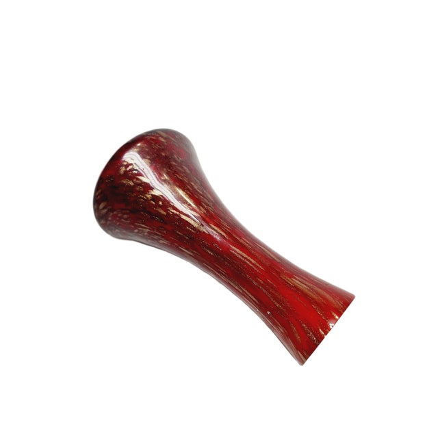 Red Italian Vase in Murano Glass from Mandruzzato, 1950s For Sale - Image 8 of 10