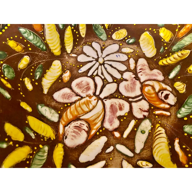 1960s A Glamorous 1960s Belgian Ceramic Centerpiece Bowl by Hubert Béquet of Quaregnon For Sale - Image 5 of 5