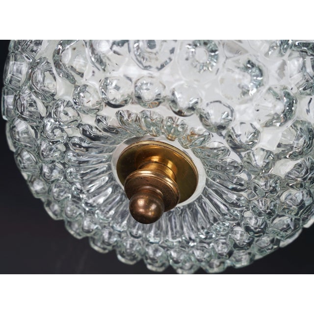 Mid-Century Modern Vintage Bubble Glass Model A 637 Flush Mount from Glashütte Limburg, 1970s For Sale - Image 3 of 12