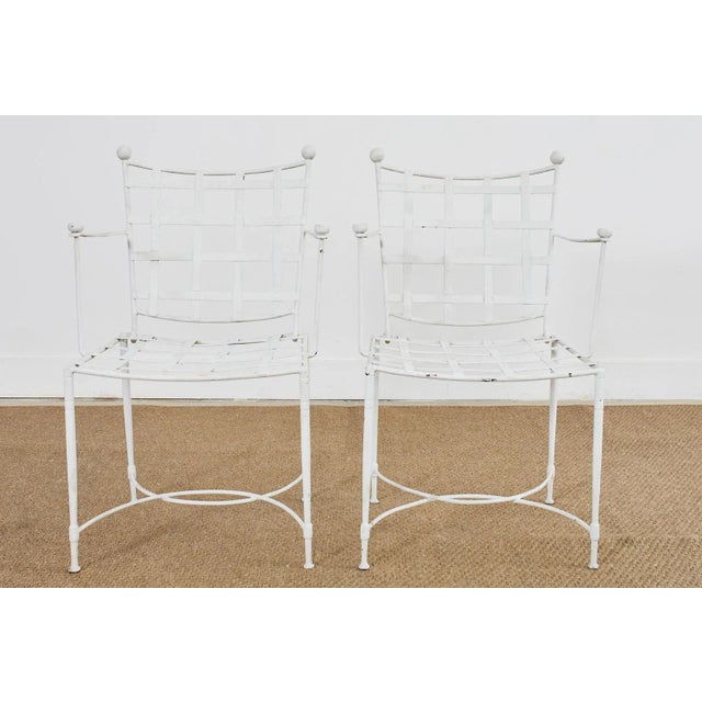 Mid 20th Century Set of Four Mario Papperzini for Salterini Garden Dining Chairs, Attributed For Sale - Image 5 of 13