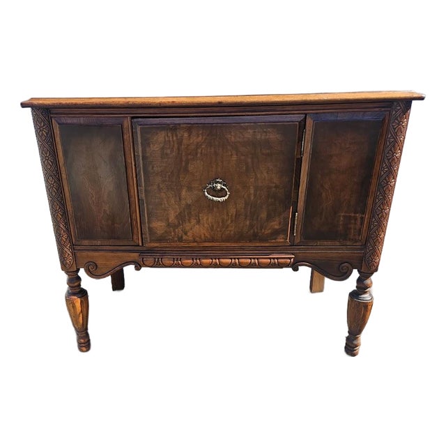 Vintage Tomlinson Jacobean Revival Oak Server / Sideboard For Sale