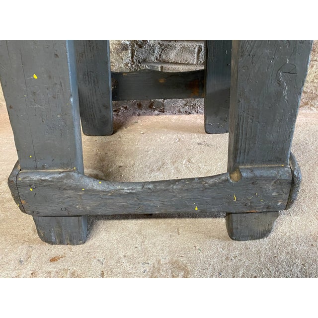 Gray Hand Made Artist's Studio Stool For Sale - Image 8 of 13