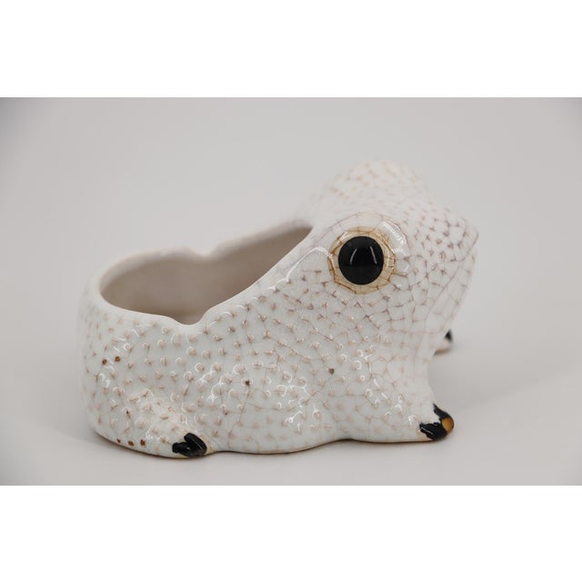 1970s 1970s Vintage Small Hobnail Frog Planter in the Style of Jean Roger For Sale - Image 5 of 12