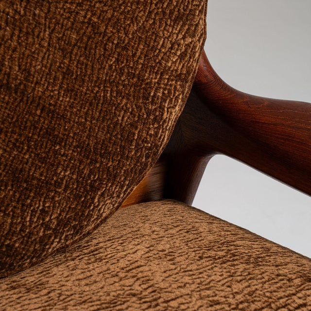 19th Century 19th Century France Tan Wood Armchair For Sale - Image 5 of 11