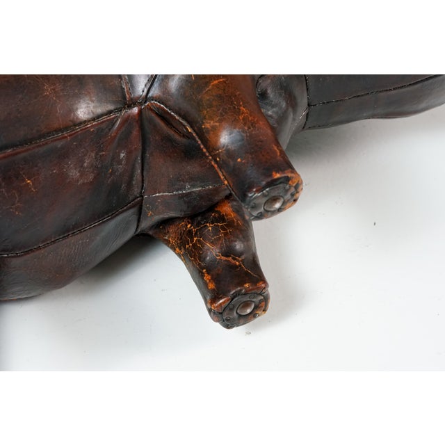 Leather Rhinoceros Ottoman by Dimitri Omersa for Omersa, United Kingdom, 1960s For Sale - Image 14 of 18