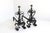 Antique Hand-Forged Wrought Iron Andirons, 1890s, Set of 2 For Sale - Image 13 of 13