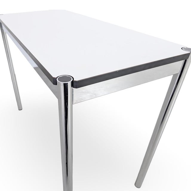 Vintage White Dining Table from USM Haller For Sale - Image 6 of 8