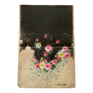 Early 1900s French Hand Painted Bianchini Ferrier Textile Sample For Sale
