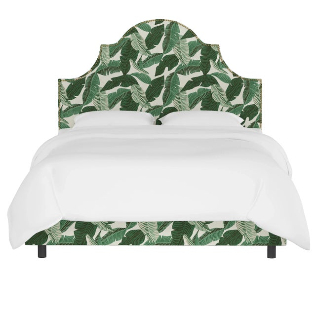 Transitional Halsted Bed in Natural Banana Palm, Full/Double For Sale - Image 3 of 7