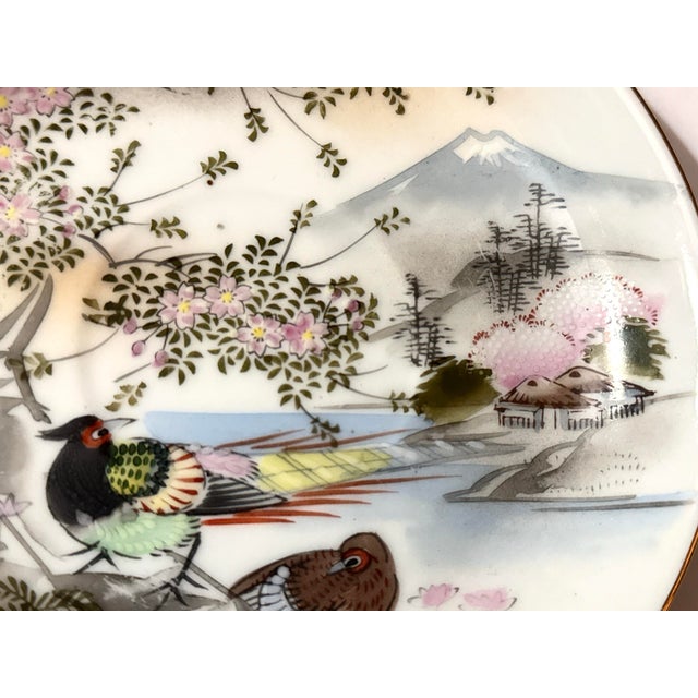Japanese Kutani Hand Painted Plates - Set of 4 For Sale In New York - Image 6 of 13
