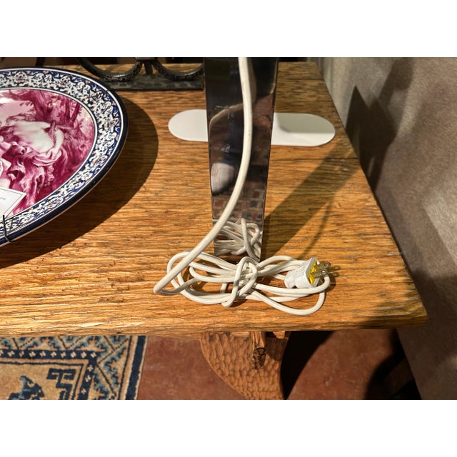 Italian Modern Sculptural Chrome Lamp For Sale - Image 15 of 17