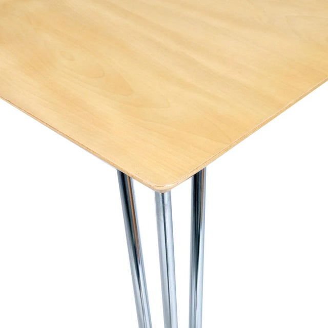 Italian Wooden and Chromed Steel Table by Piero Lissoni, 2000s For Sale - Image 3 of 5